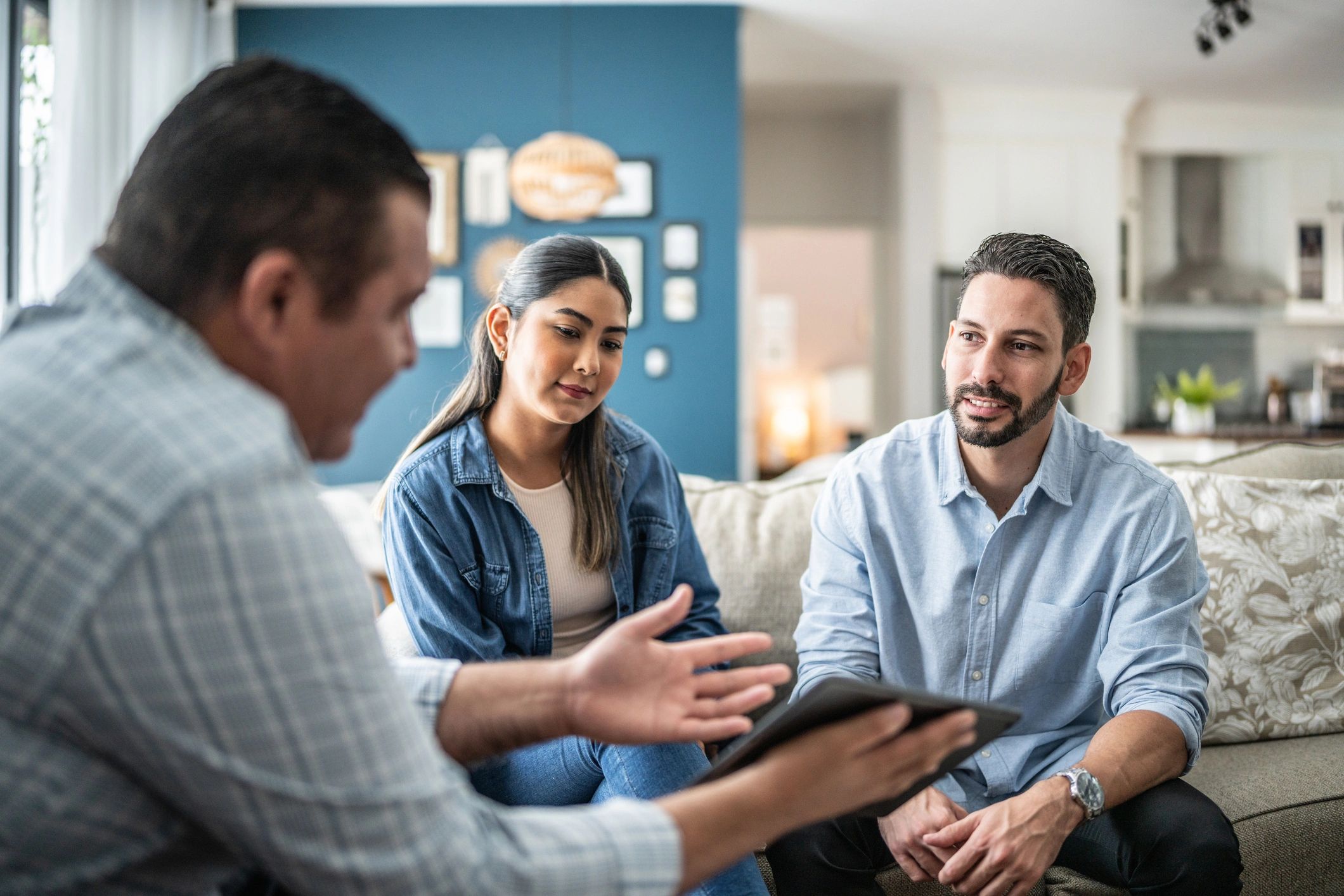 Home buying consultation with advisor